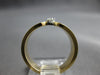 ESTATE .05CT DIAMOND 14KT 2 TONE GOLD 3D ROUND MATTE & SHINY FUN BAR RING #27965