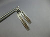 ESTATE 1.02CT DIAMOND 14KT WHITE GOLD 3D ROUND DOUBLE HOOP FUN HANGING EARRINGS