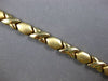 ESTATE 14KT YELLOW GOLD 3D CLASSIC XO MATTE & SHINY LOVE BRACELET
