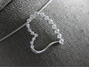 .46CT DIAMOND 18K WHITE GOLD GRADUATING JOURNEY OPEN HEART LOVE FLOATING PENDANT