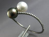 LARGE 1.03CT DIAMOND & AAA TAHITIAN & SOUTH SEA PEARL 18KT BLACK GOLD BRACELET