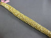EXTRA LARGE GIA 47.4CT FANCY YELLOW DIAMOND 18K YELLOW GOLD CUFF TENNIS BRACELET