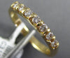 ESTATE .28CT DIAMOND 14K YELLOW GOLD 3D CLASSIC 7 STONE CHANNEL ANNIVERSARY RING