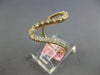 ESTATE LARGE .82CT DIAMOND 14KT YELLOW GOLD 3D CLASSIC MULTI WAVE SWIRL FUN RING