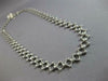 WIDE 1.0CT DIAMOND 14KT WHITE GOLD ETOILE BEZEL CRISS CROSS GEOMETRICAL NECKLACE
