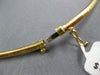 ESTATE LARGE 4.29CT DIAMOND & AAA SAPPHIRE & OPAL 14K YELLOW GOLD OMEGA NECKLACE
