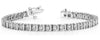 LARGE 5.0CT DIAMOND 14KT WHITE GOLD CLASSIC ROUND CHANNEL PRONG TENNIS BRACELET
