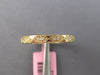 ESTATE .11CT DIAMOND 14K YELLOW GOLD CLASSIC ROUND FILIGREE TRIANGULAR LOVE RING