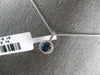 .84CT DIAMOND & AAA SAPPHIRE 14KT WHITE GOLD CLASSIC ROUND HALO FLOATING PENDANT