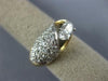 ESTATE 2.0CT DIAMOND 18KT TWO TONE TONE GOLD 3D OVAL & ROUND SOLITAIRE FUN RING