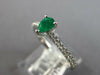 .46CT DIAMOND & AAA EMERALD 18KT WHITE GOLD PEAR SHAPE & ROUND FRIENDSHIP RING