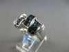 4.16CT DIAMOND & AAA SAPPHIRE 18K WHITE GOLD ROUND & PRINCESS INVISIBLE FUN RING