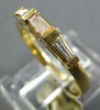 ESTATE .52CT DIAMOND 14KT YELLOW GOLD CLASSIC BAGUETTE 3 STONE ANNIVERSARY RING