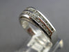 .35CT DIAMOND 14KT WHITE GOLD CHANNEL DOME SHAPE 2 ROW WEDDING ANNIVERSARY RING