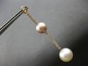 LARGE 1.81CT DIAMOND & AAA WHITE & PINK SOUTH SEA PEARL 18KT ROSE GOLD EARRINGS