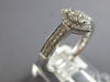 .33CT DIAMOND 14K WHITE GOLD 3D CLUSTER MARQUISE SHAPE HALO FRIENDSHIP LOVE RING