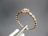 .53CT DIAMOND 14KT ROSE GOLD SOLITAIRE HALO FLOWER FRIENDSHIP PROMISE LOVE RING