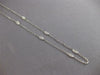 ESTATE .60CT DIAMOND 14KT WHITE GOLD 3D MARQUISE SHAPE BY THE YARD LOVE NECKLACE