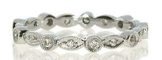 .20CT DIAMOND 18KT WHITE GOLD 3D ROUND MARQUISE SHAPE ETERNITY ANNIVERSARY RING