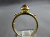 1.35CT DIAMOND & AAA CITRINE 14K YELLOW GOLD 3D OVAL & ROUND 3 STONE RING #27963