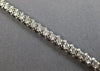 ESTATE 2.79CT DIAMOND 14KT WHITE GOLD 3D CLASSIC ROUND FUN LOVE TENNIS BRACELET
