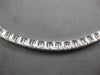 8.43CT DIAMOND 18KT WHITE GOLD 3D ROUND & BAGUETTE SEMI ETERNITY TENNIS NECKLACE