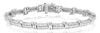 1.94CT DIAMOND 14KT WHITE GOLD DOUBLE SWIRL DOUBLE ETERNITY FUN TENNIS BRACELET
