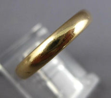 14KT YELLOW GOLD 3D CLASSIC SOLID 3MM WEDDING ANNIVERSARY RING #27359