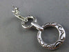 ESTATE 2.90CT DIAMOND 18KT WHITE GOLD CIRCLE OF LIFE GRADUATING HANGING EARRINGS