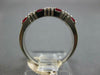 ESTATE .37CT DIAMOND & AAA RUBY 14K WHITE GOLD ROUND & PRINCESS ANNIVERSARY RING