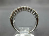 WIDE 2.25CT DIAMOND & AAA SAPPHIRE 18K WHITE GOLD SEMI ETERNITY ANNIVERSARY RING