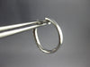 ESTATE .84CT DIAMOND 14KT WHITE GOLD CLASSIC ROUND OVAL HUGGIE HANGING EARRINGS