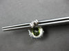 2.52CT DIAMOND & AAA PERIDOT 14K WHITE GOLD 3D FLOWER OVAL & ROUND STUD EARRINGS