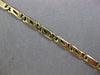 ESTATE LONG 14KT YELLOW GOLD 3D HANDCRAFTED SOLID OVAL LINK LOVE BRACELET