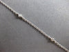 .35CT DIAMOND 14KT WHITE GOLD ROUND & PRINCESS SQUARE BY THE YARD LOVE NECKLACE