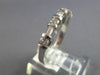 .54CT DIAMOND 14KT WHITE GOLD ROUND & BAGUETTE CHANNEL WEDDING ANNIVERSARY RING