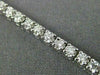 ESTATE 2.46CT ROUND CUT DIAMOND 14KT WHITE GOLD 3D CLASSIC TENNIS BRACELET