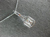 ESTATE 1.13CT WHITE & FANCY YELLOW DIAMOND 14KT WHITE GOLD HALO FLOATING PENDANT