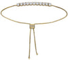 ESTATE LONG .46CT DIAMOND 18KT YELLOW GOLD 3D ADJUSTABLE FUN LOVE BRACELET