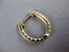 ESTATE .78CT DIAMOND 18KT YELLOW GOLD CLASSIC INSIDE OUT HUGGIE HANGING EARRINGS