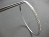 EXTRA LARGE 2.39CT DIAMOND 18KT WHITE GOLD 3D INSIDE OUT HOOP HANGING EARRINGS