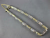 1.10CT DIAMOND 14KT 2 TONE GOLD PRINCESS 2 ROW INVISIBLE TENNIS BRACELET #27312