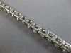 ESTATE LARGE 8.08CT DIAMOND 14K WHITE GOLD CLASSIC ROUND 4 PRONG TENNIS BRACELET