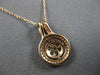 .42CT WHITE & MOCHA DIAMOND 14KT WHITE & ROSE GOLD 3D FLOWER FLOATING PENDANT