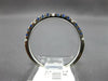 .41CT DIAMOND & AAA SAPPHIRE 14KT WHITE GOLD 2MM SEMI ETERNITY ANNIVERSARY RING