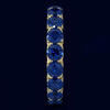 4.75CT AAA SAPPHIRE 14KT YELLOW GOLD CLASSIC SHARED PRONG ETERNITY LOVE FUN RING