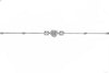 .49CT DIAMOND 18KT WHITE GOLD ROUND & BAGUETTE HEART SHAPE BY THE YARD BRACELET