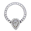 .52CT DIAMOND 18KT WHITE GOLD 3D MULTI SHAPE HALO INTERCHANGEABLE RING PENDANT