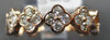 .44CT DIAMOND 14KT ROSE GOLD ROUND CLASSIC MULTI FLOWER SEMI ETERNITY LOVE RING