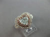 LARGE GIA 1.73CT WHITE PINK & BLUE DIAMOND 18KT WHITE GOLD HALO ENGAGEMENT RING